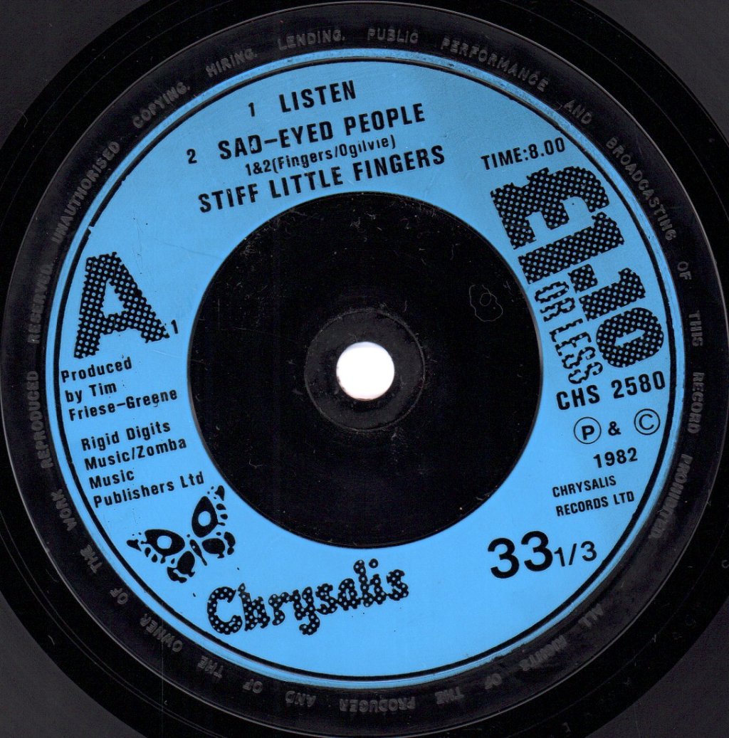 Stiff Little Fingers - Listen - 7 Inch