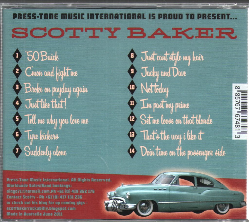 Scotty Baker - Just Like That! - Cd