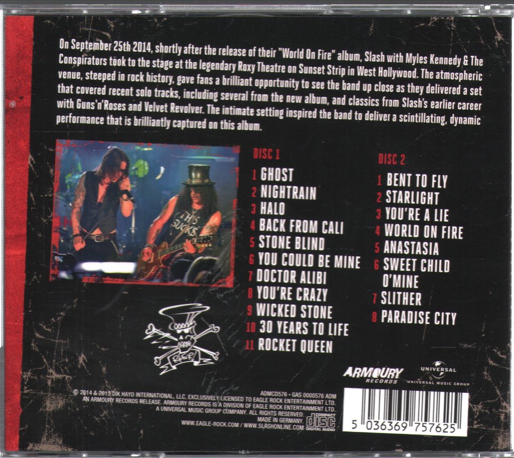 Slash - Live At The Roxy 25.9.14 - Double Cd