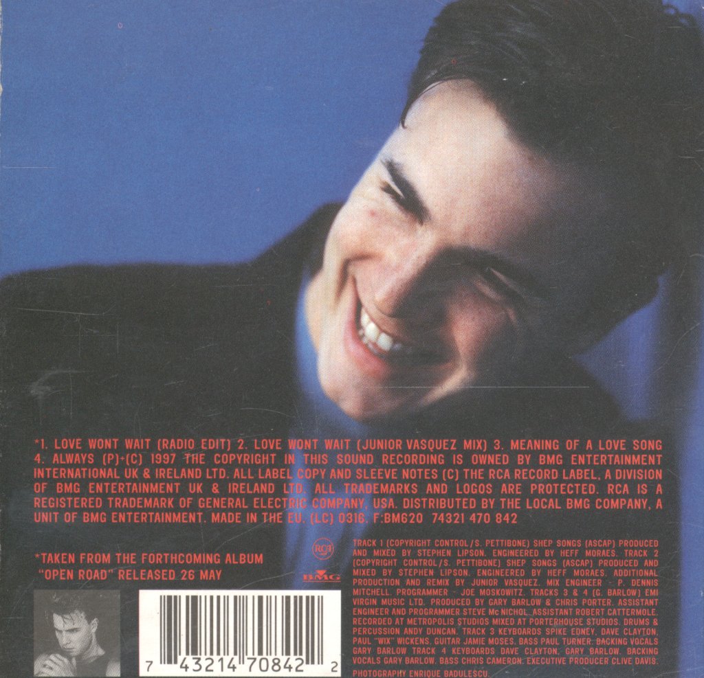 Gary Barlow - Love Won't Wait - Cd