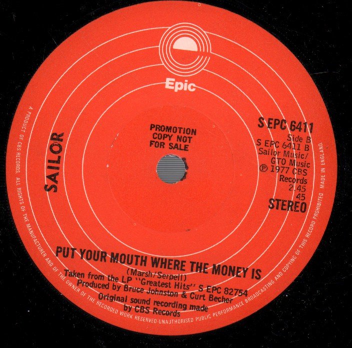 Sailor - Runaway - 7 Inch