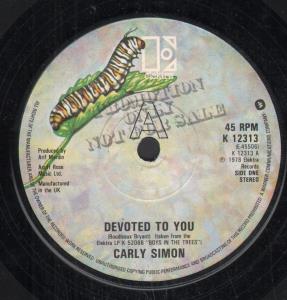 Carly Simon - Devoted To You - 7 Inch
