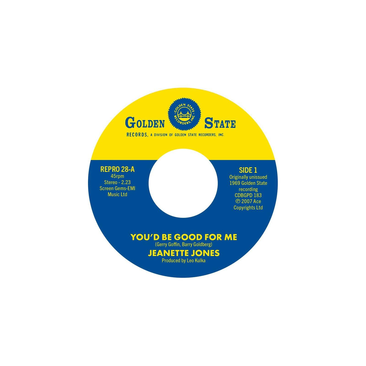 Jeanette Jones - Youd Be Good For Me / Cut Loo - 7 Inch