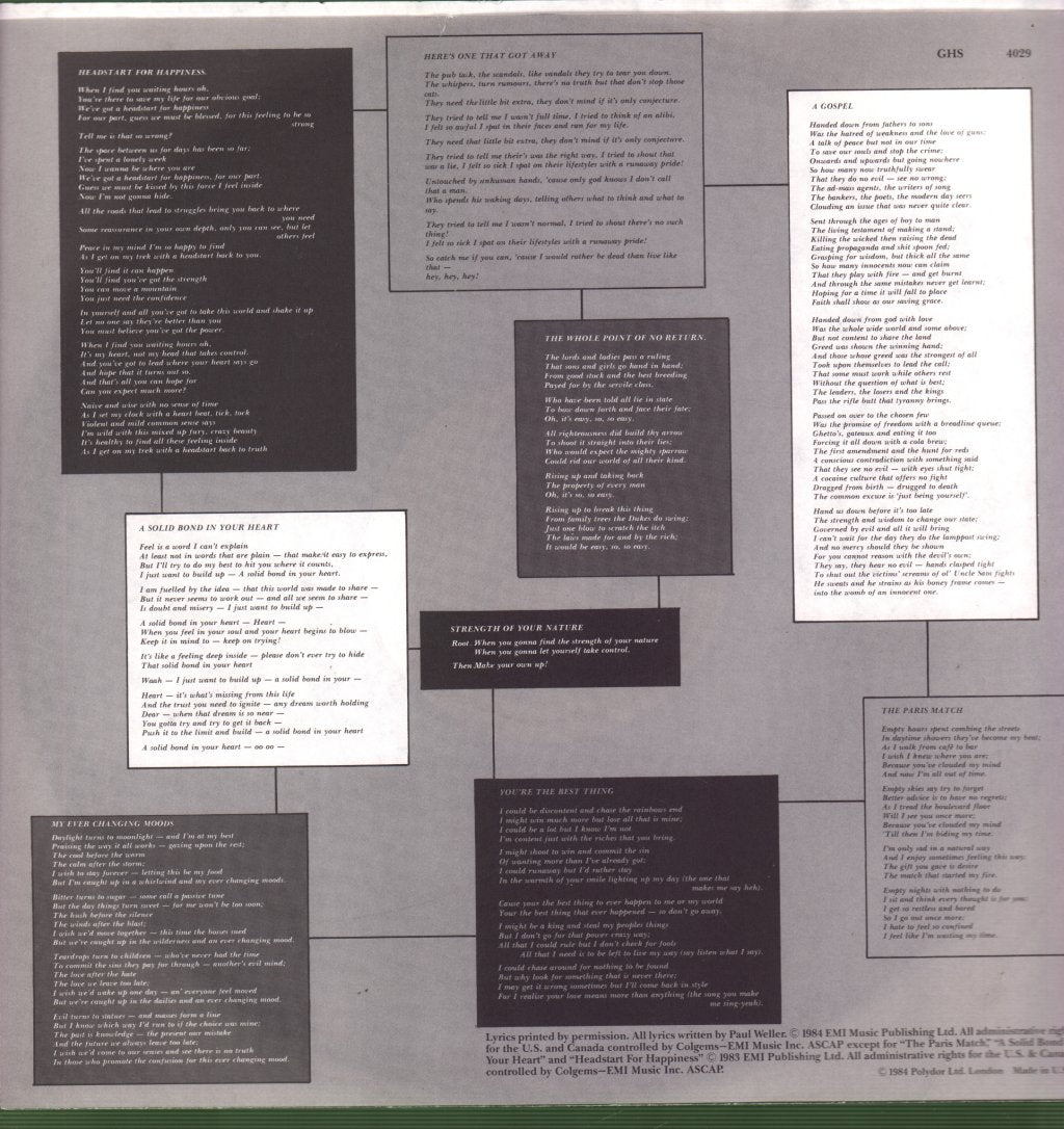 Style Council - My Ever Changing Moods - Lp