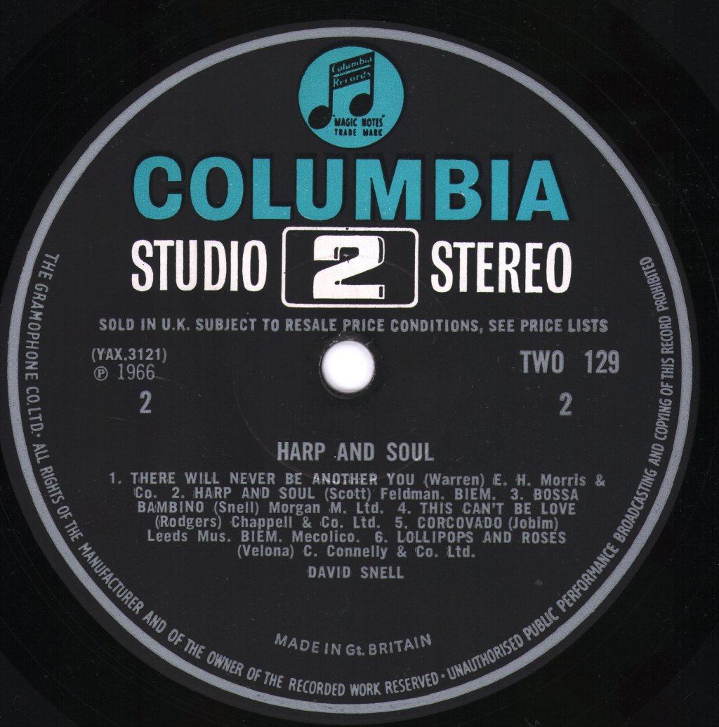 David Snell - Harp And Soul - Lp