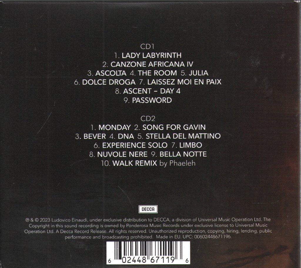 Ludovico Einaudi - Undiscovered Vol. 2 - Double Cd