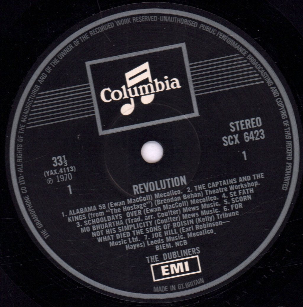Dubliners - Revolution - Lp