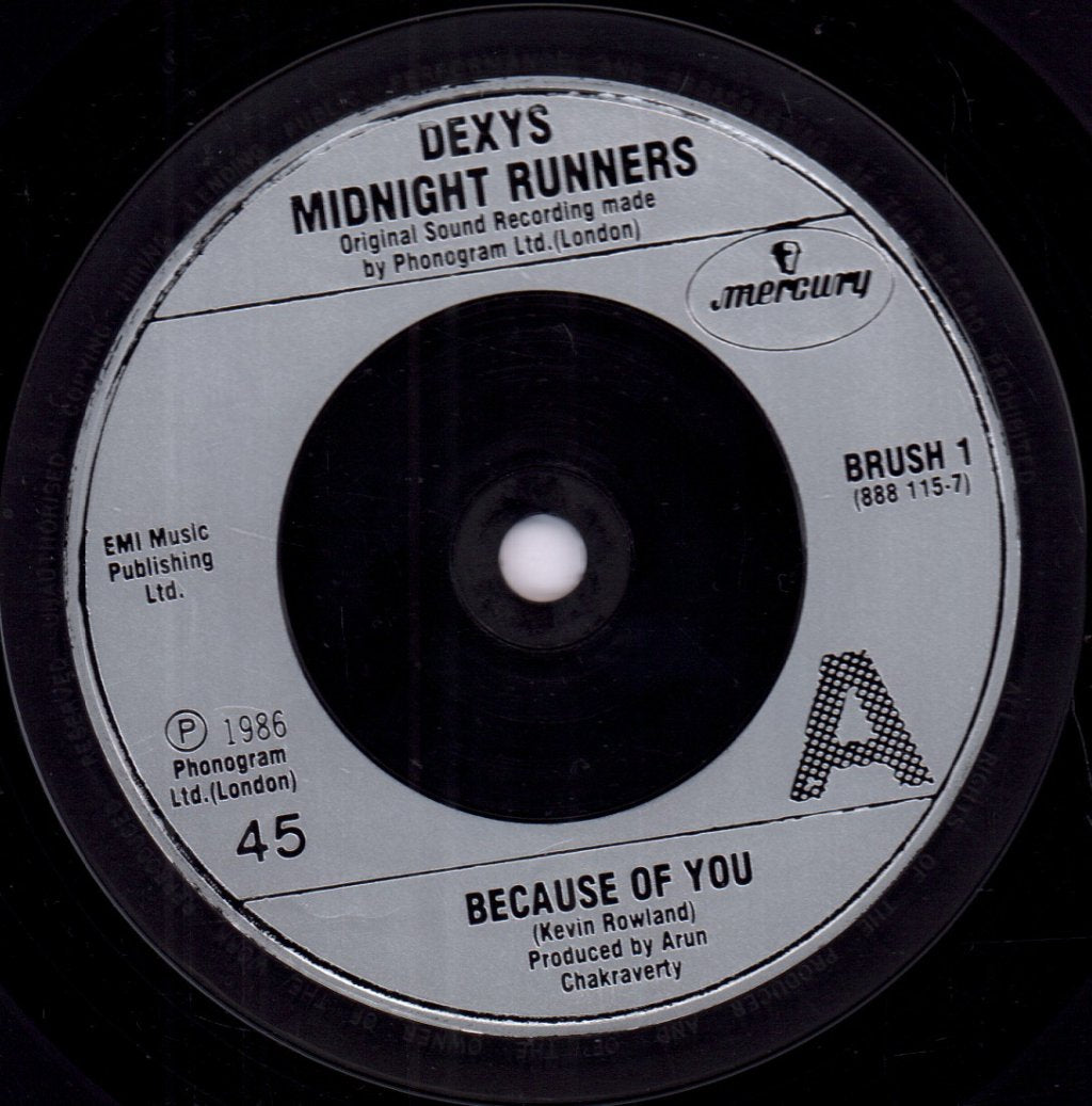 Dexys Midnight Runners - Because Of You - 7 Inch