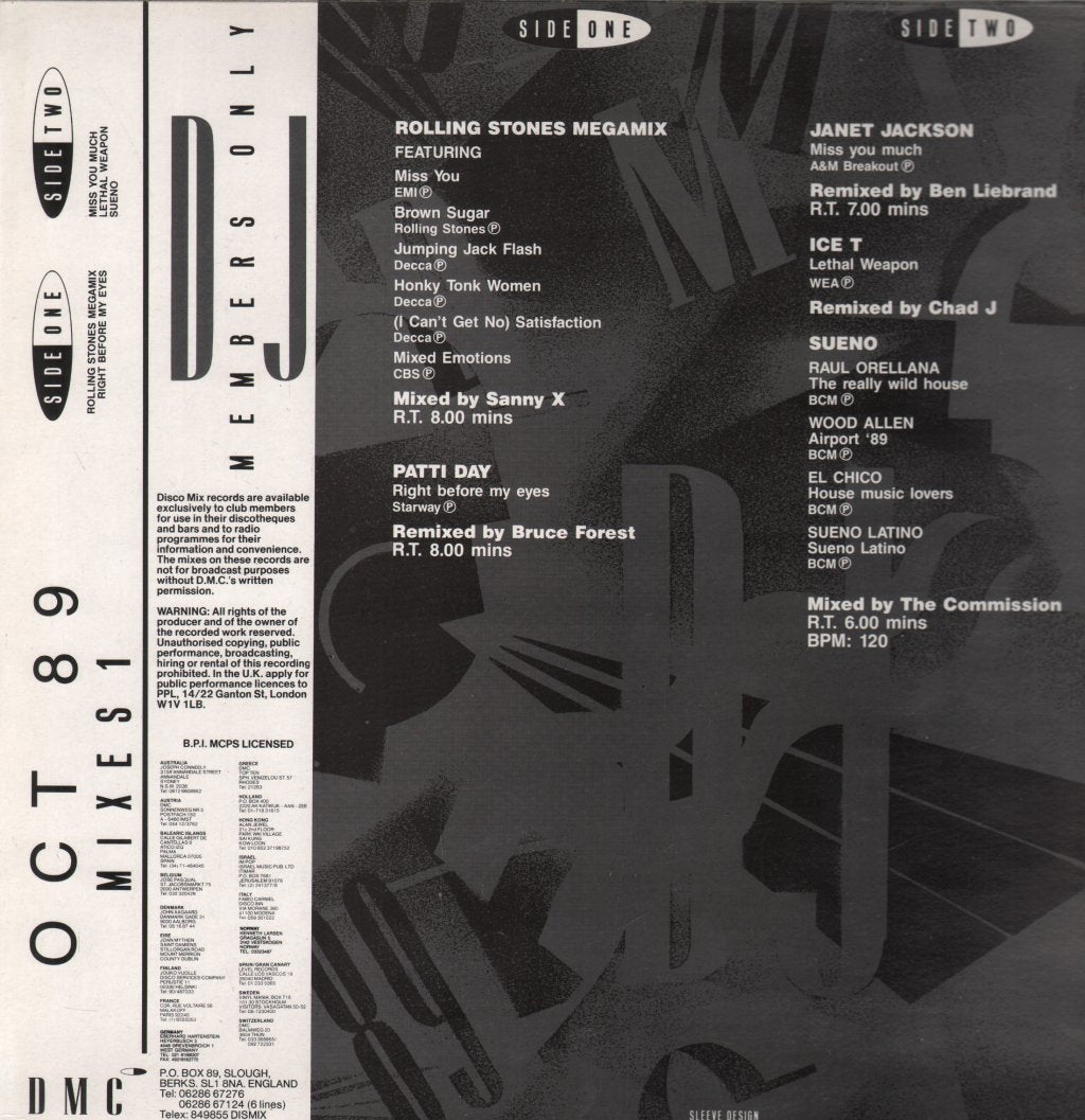 Various Artists - October 89 - Mixes 1 - 12 Inch