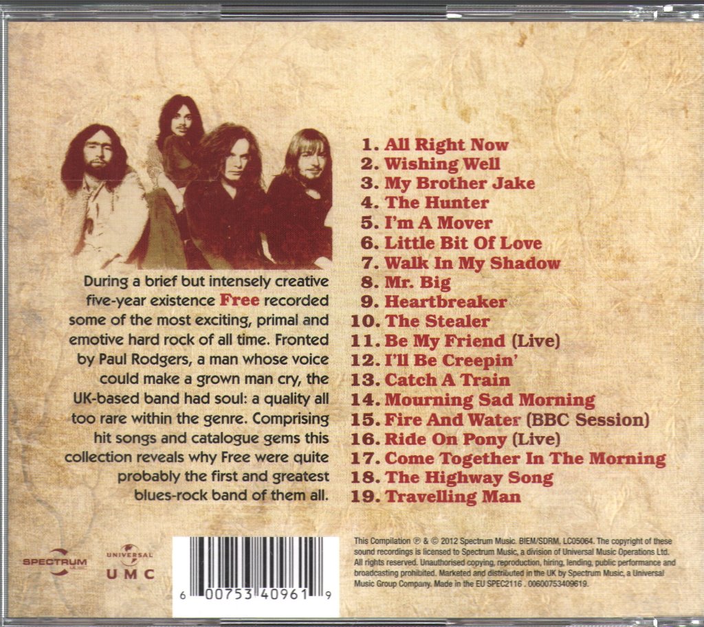 Free - All Right Now - The Collection - Cd