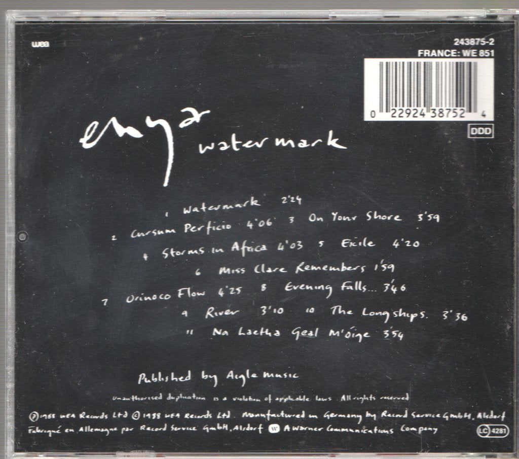 Enya - Watermark - Cd