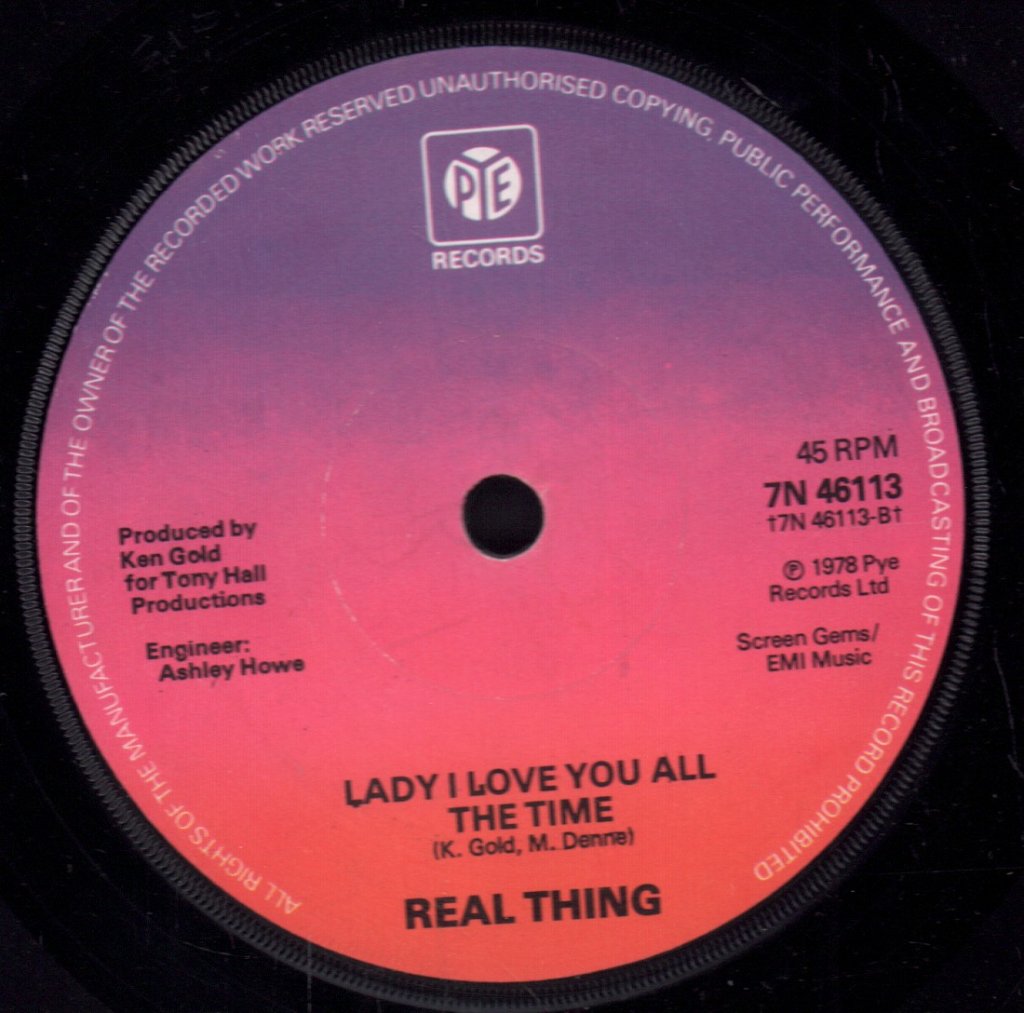 Real Thing - Rainin' Through My Sunshine - 7 Inch