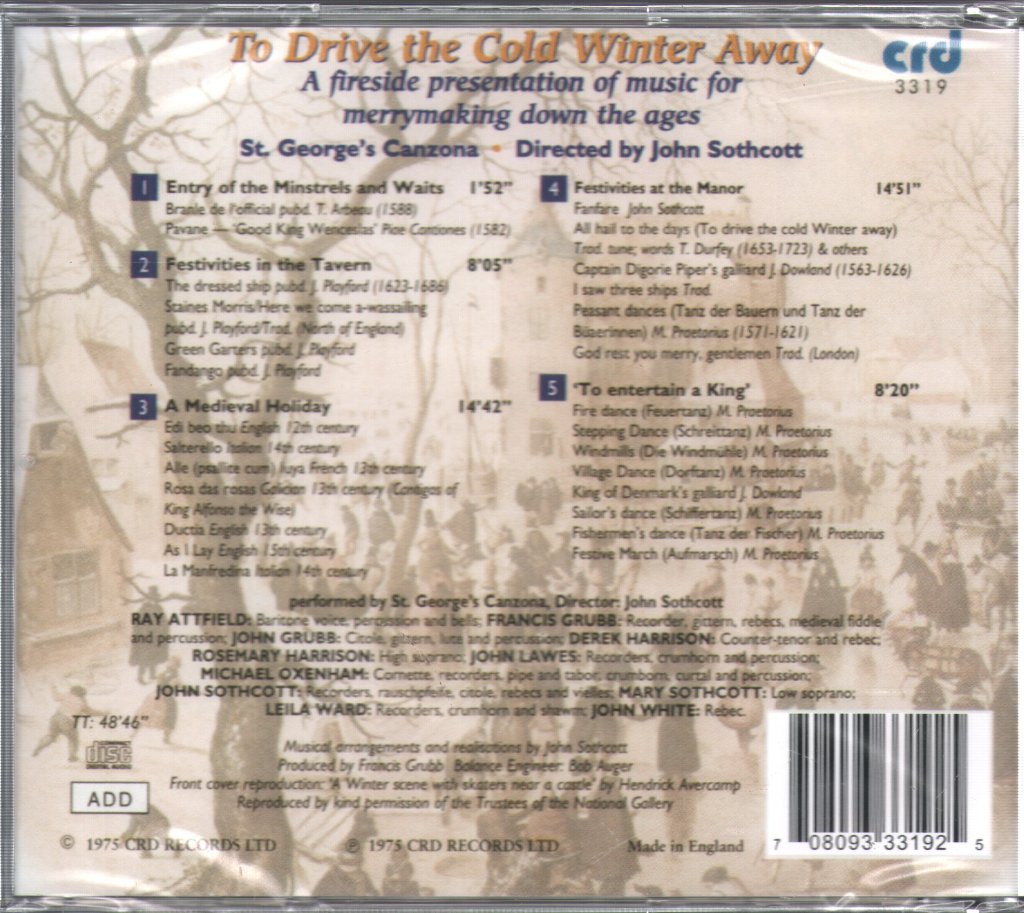 St. George's Canzona - Tp Drive The Cold Winter Away - Cd
