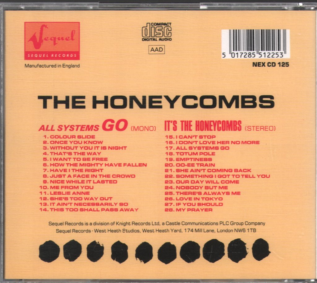 Honeycombs - It's The Honeycombs / All Systems Go - Cd