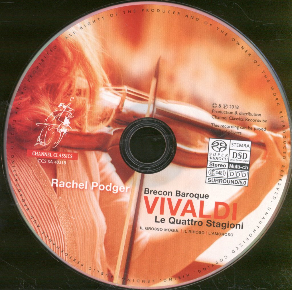 Rachel Podger, Brecon Baroque - Vivaldi - Le Quattro Stagioni | Il Grosso Mogul | Il Riposo | L'Amoroso - Cd