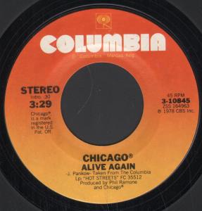 Chicago - Alive Again - 7 Inch