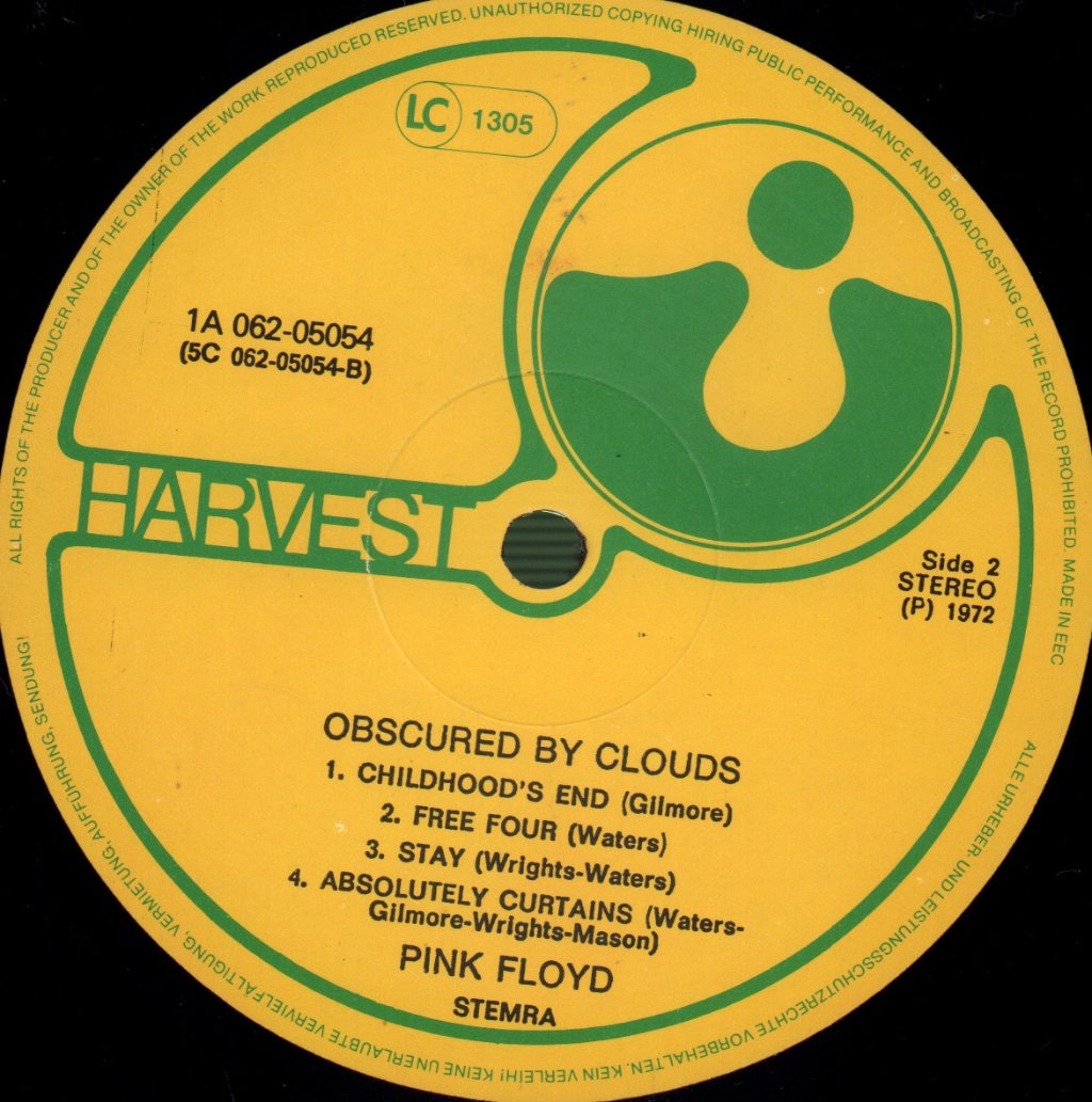 Pink Floyd - Obscured By Clouds - Lp