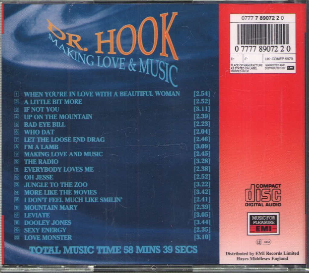 Dr Hook - Making Love And Music - Cd