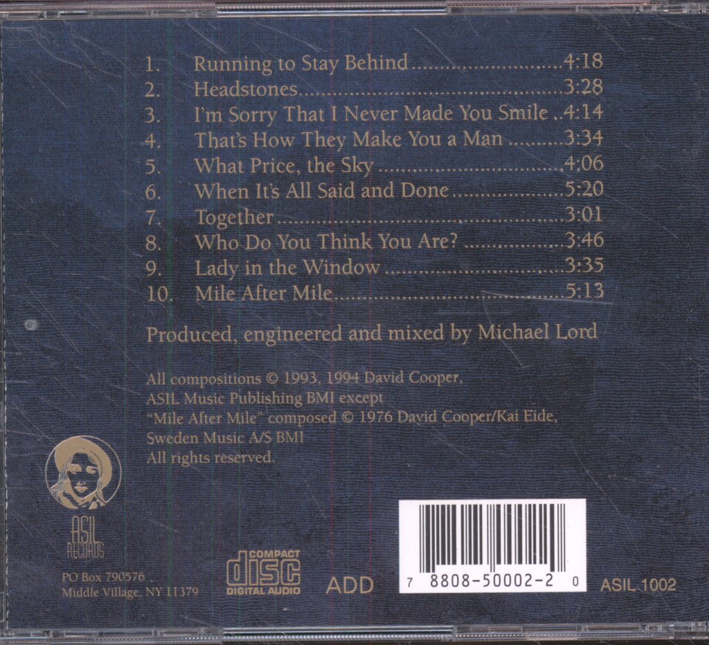 David Cooper - Learning Curve - Cd