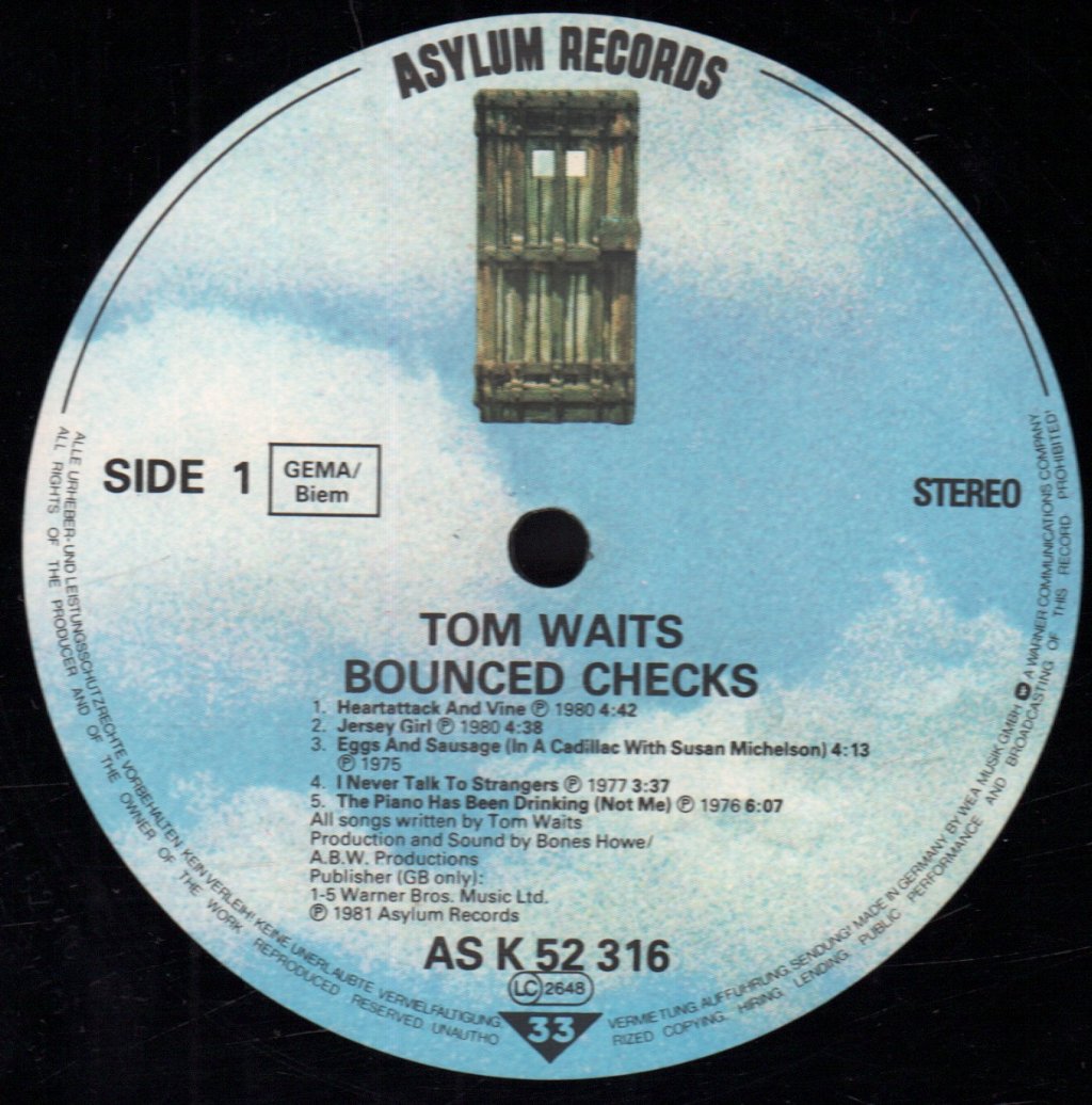 Tom Waits - Bounced Checks - Lp