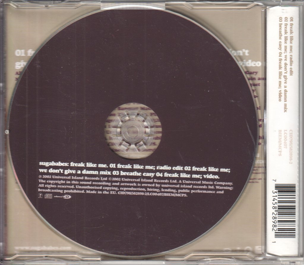 Sugababes - Freak Like Me - Cd