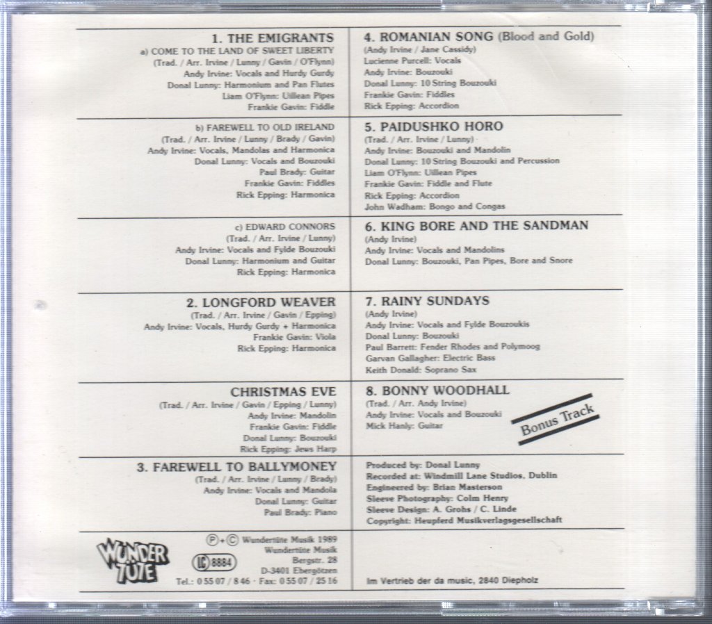Andy Irvine - Rainy Sundays...Windy Dreams - Cd
