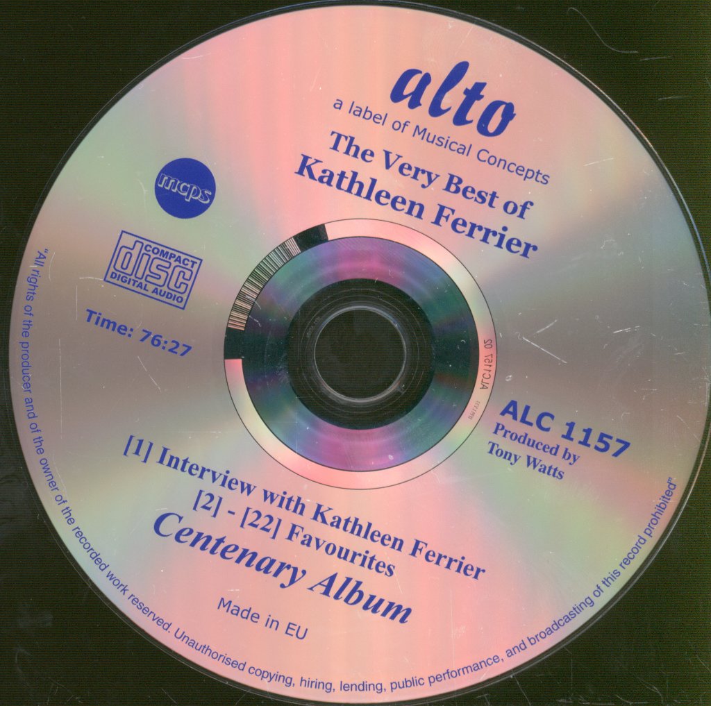 Kathleen Ferrier - Very Best Of Kathleen Ferrier - Centenary Collection - Cd