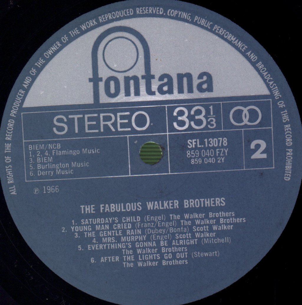 Walker Brothers - Fabulous - Lp