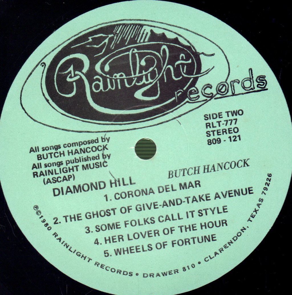 Butch Hancock - Diamond Hill - Lp