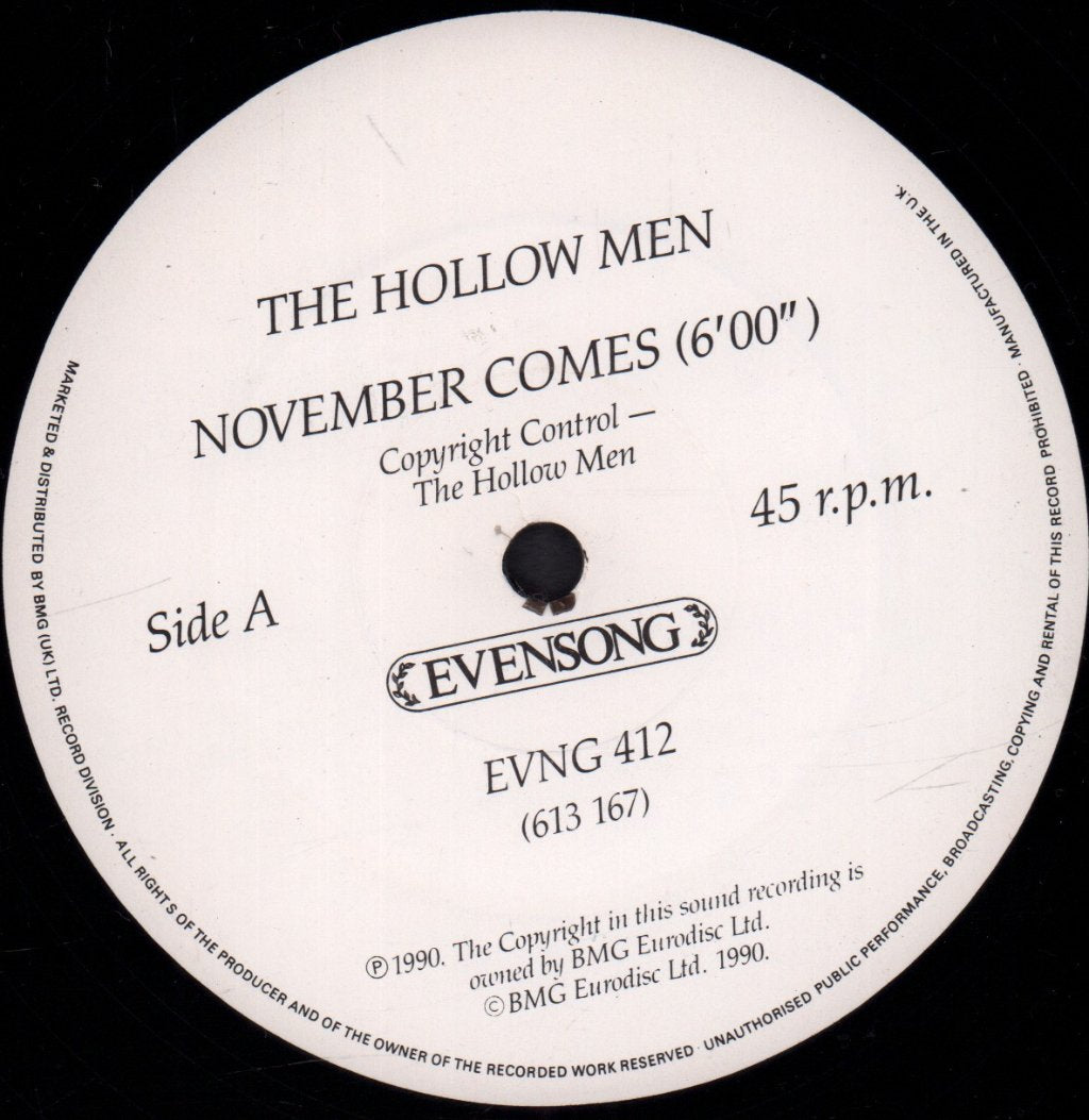 Hollow Men - What To Look For In Summer - 12 Inch