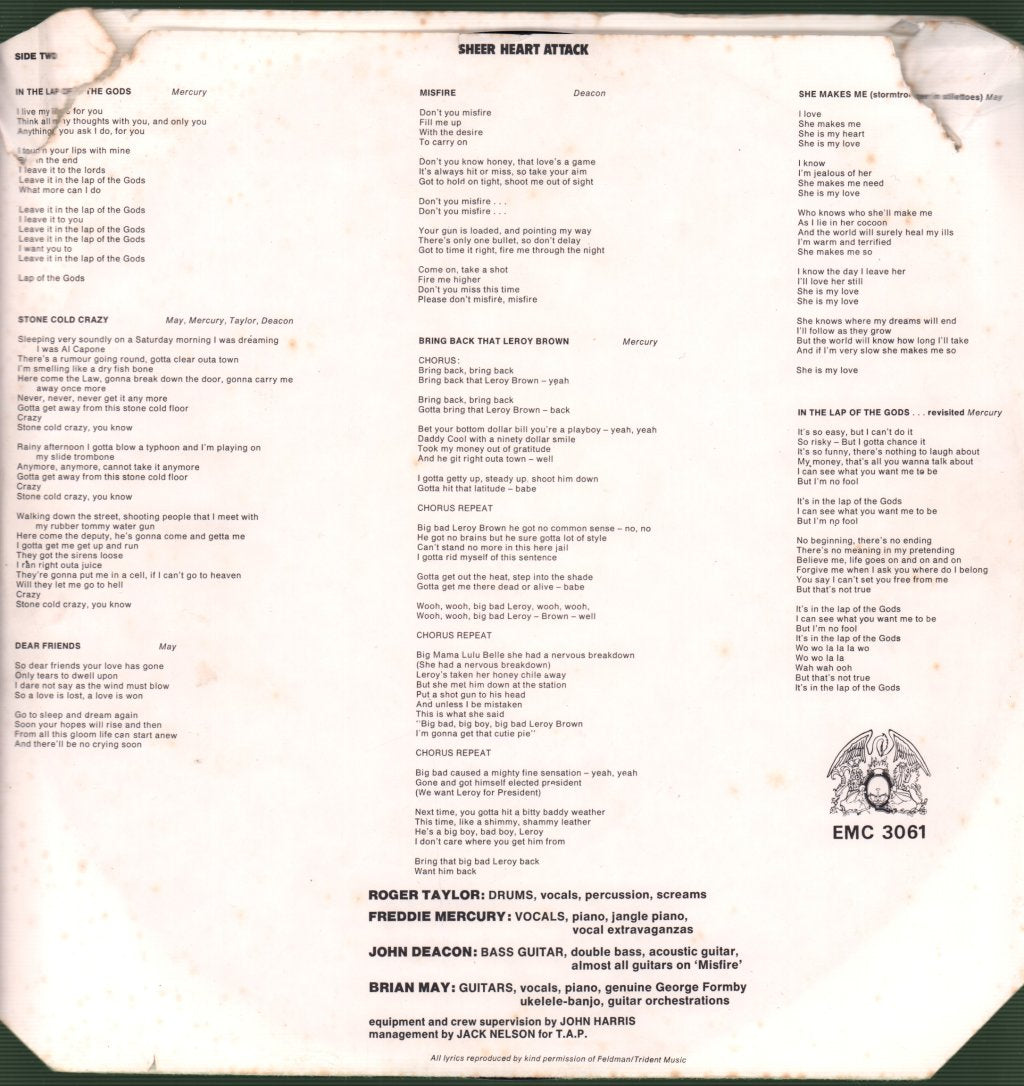 Queen - Sheer Heart Attack - Lp