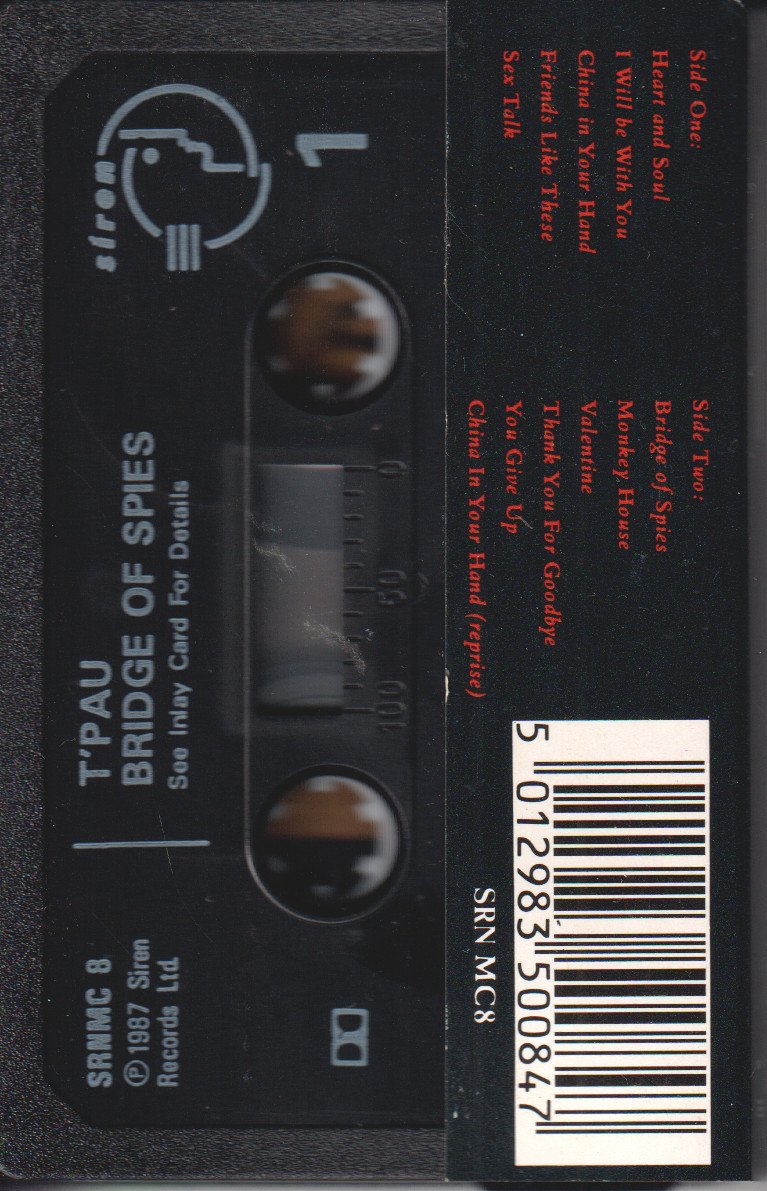 T'PAU - Bridge Of Spies - Cassette