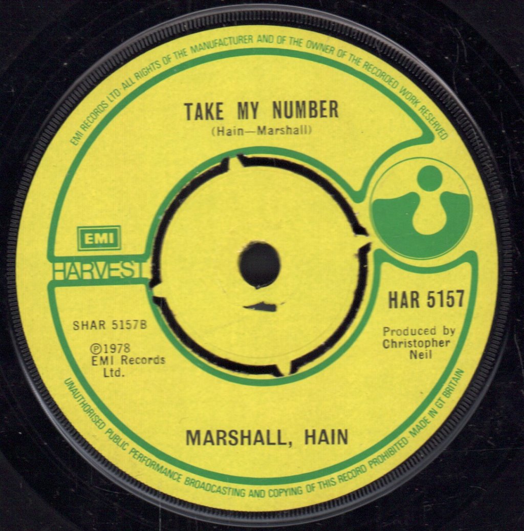 Marshall Hain - Dancing In The City - 7 Inch
