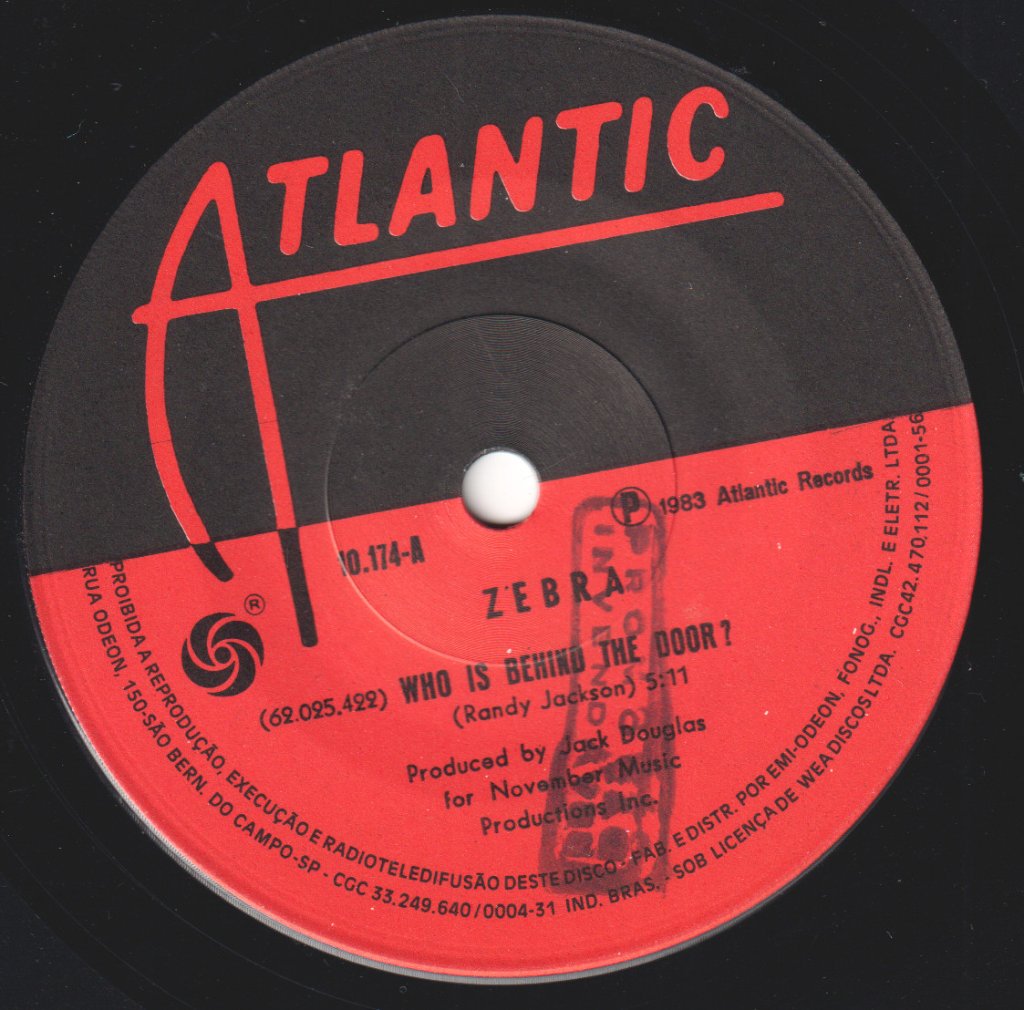 Zebra (Rock/Metal Group) - Who is Behind The Door - 7 Inch