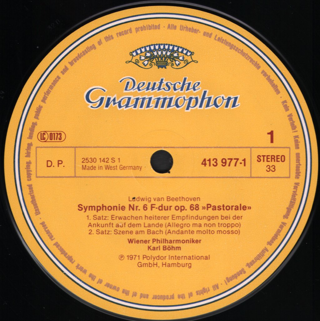 Karl Bohm / Wiener Philharmoniker - Beethoven - Symphonie No. 6 "Pastorale" - Lp