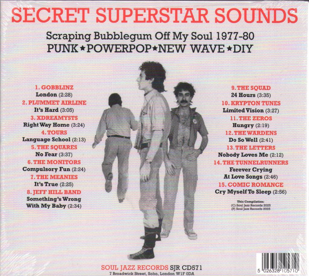 Various Artists - Secret Superstar Sounds - Scraping Bubblegum Off My Soul 1977-80: Punk, Powerpop, New Wave & DIY - Cd