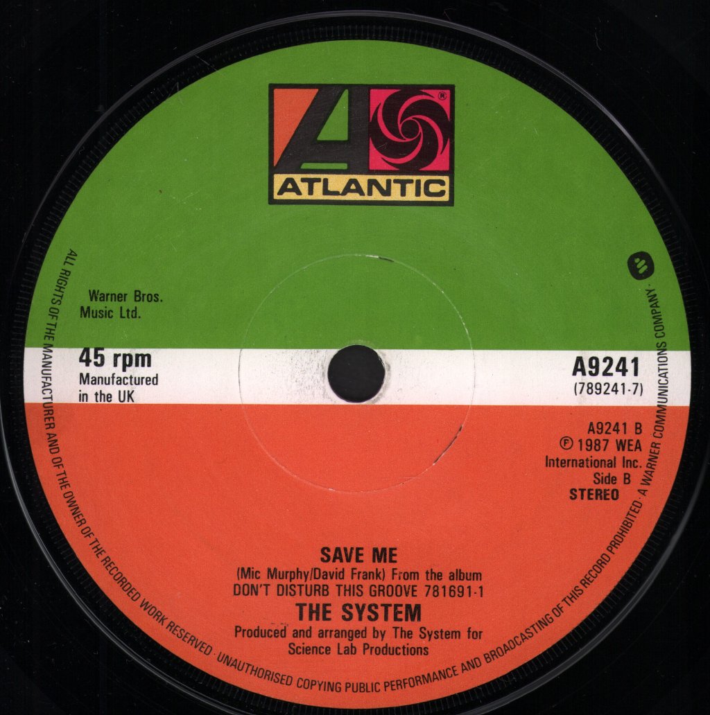 System (80'S) - Don't Disturb The Groove - 7 Inch