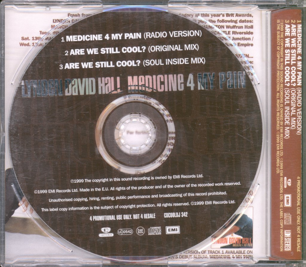 Lynden David Hall - Medicine 4 My Pain - Cd