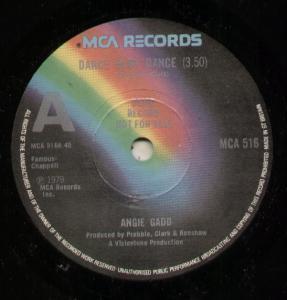 Angie Gadd - Dance Baby Dance - 7 Inch
