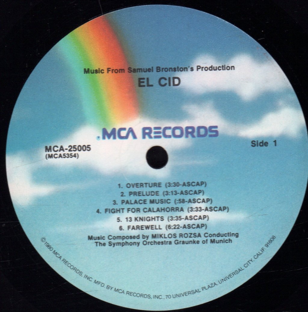 Miklós Rózsa - El Cid - Lp