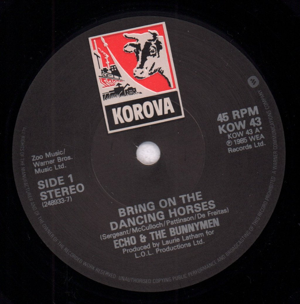 Echo And The Bunnymen - Bring On The Dancing Horses - 7 Inch