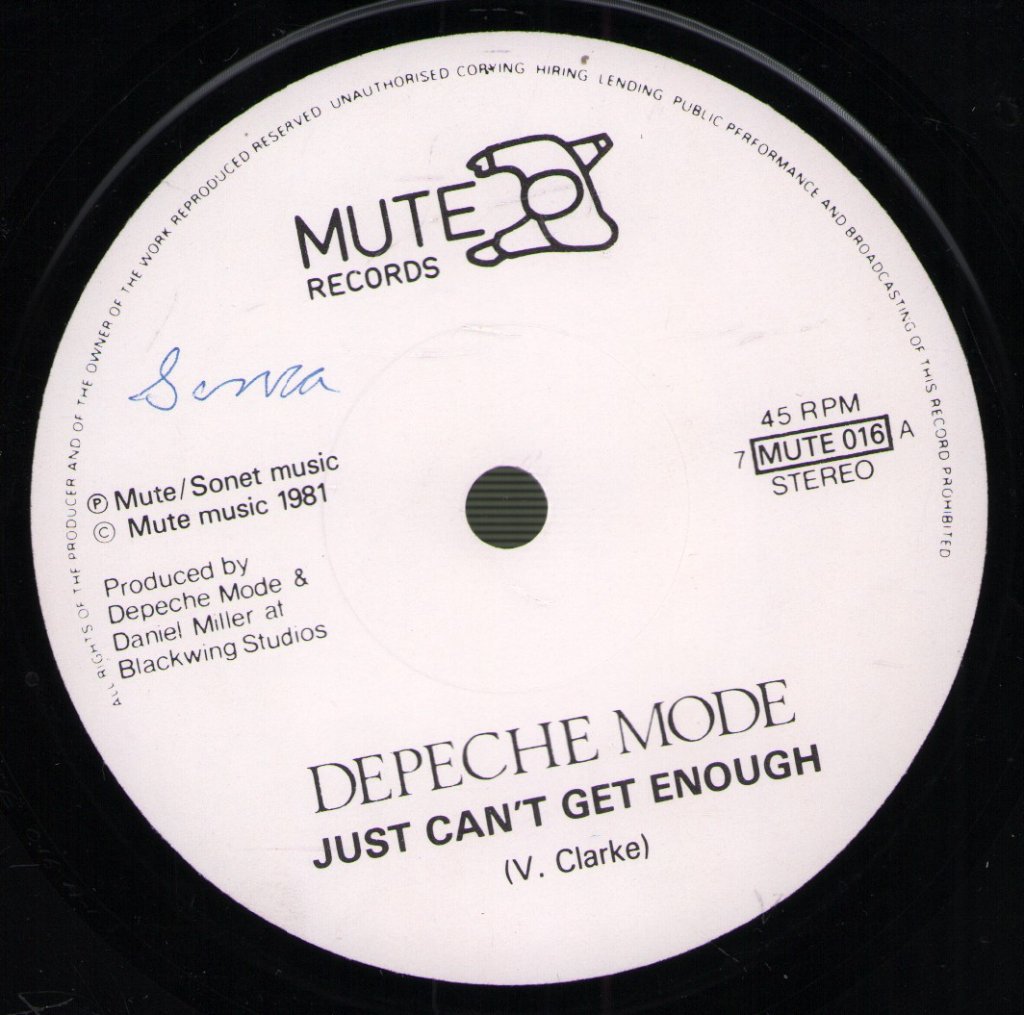 Depeche Mode - Just Can't Get Enough - 7 Inch