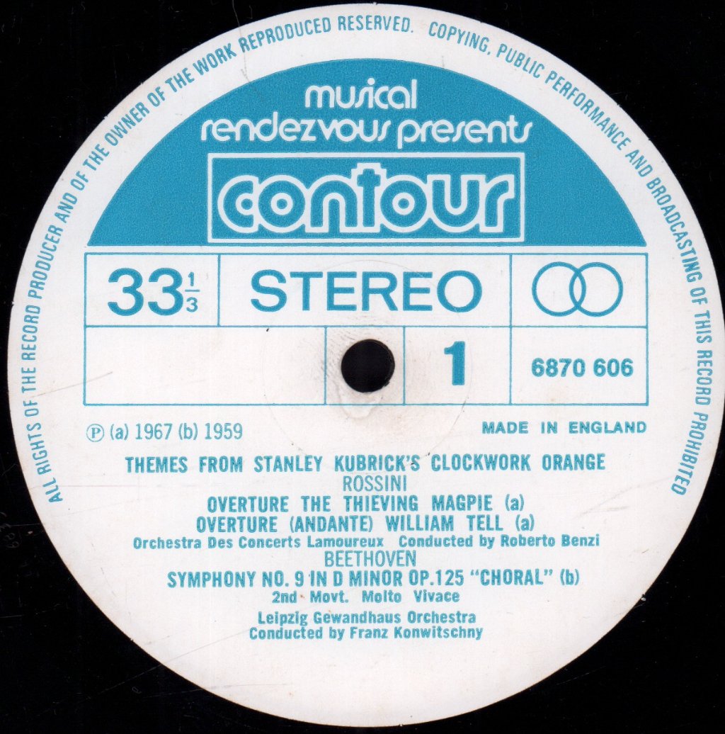 Various Artists - Themes From Stanley Kubrick's Film Clockwork Orange - Lp