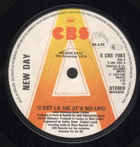 New Day - C'est La Vie - 7 Inch