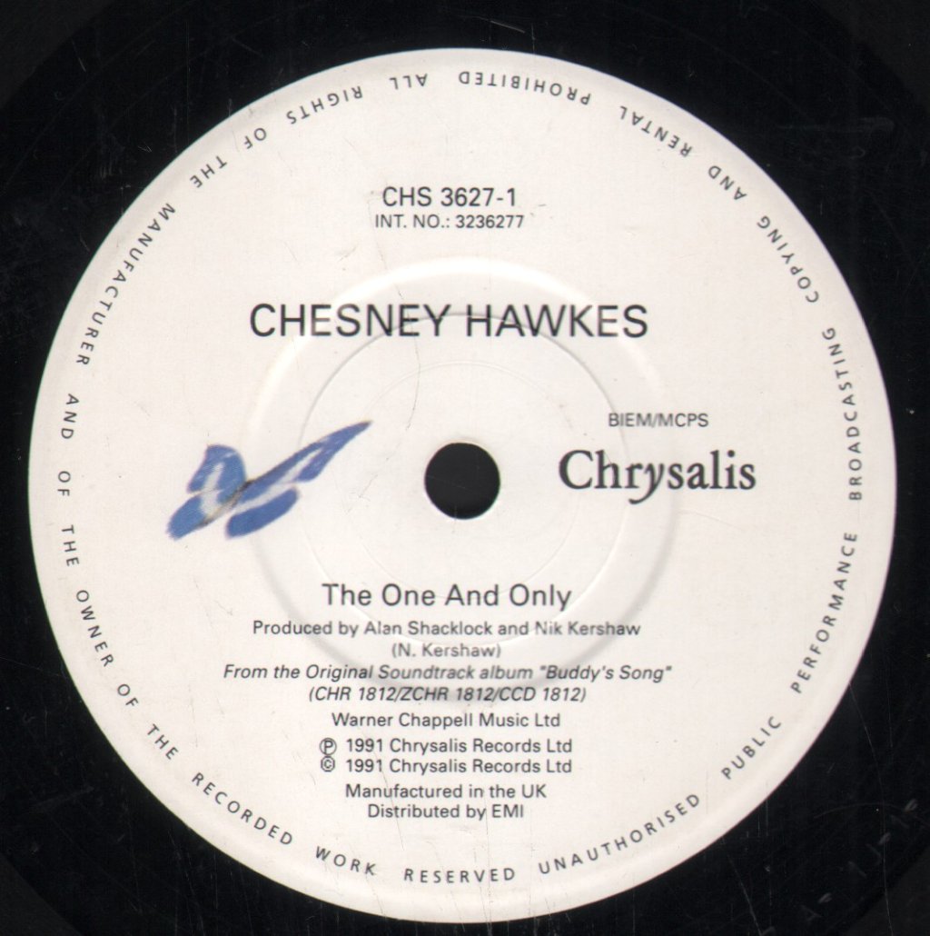 Chesney Hawkes - One And Only - 7 Inch