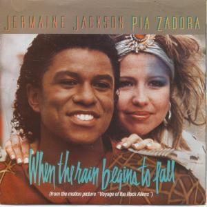 Jermaine Jackson And Pia Zadora - When The Rain Begins To Fall - 7 Inch