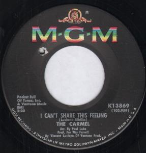 Carmel (60'S Artist) - I Can't Shake This Feeling - 7 Inch