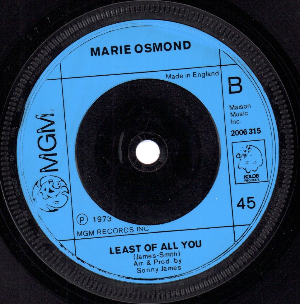 Marie Osmond - Paper Roses - 7 Inch