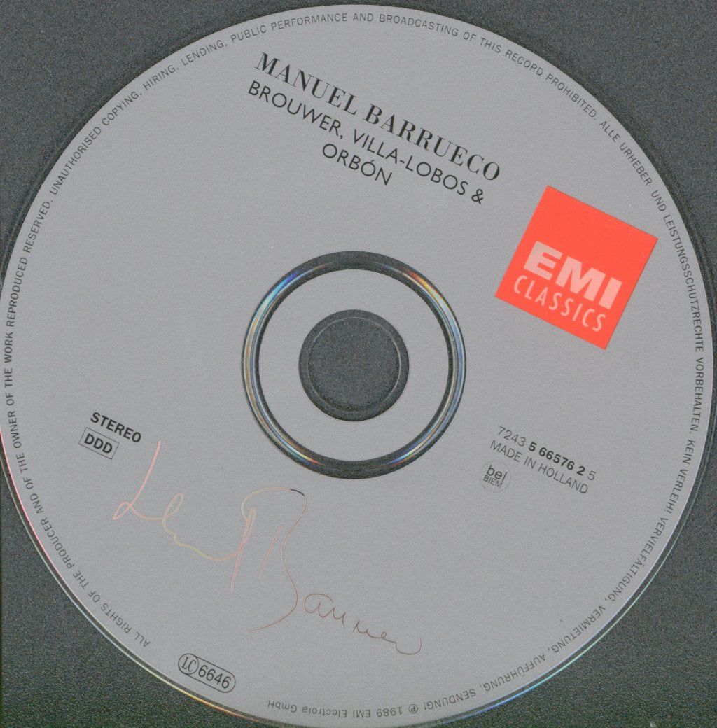 Manuel Barrueco - Brouwer, Villa-Lobos & Orbon - Cd