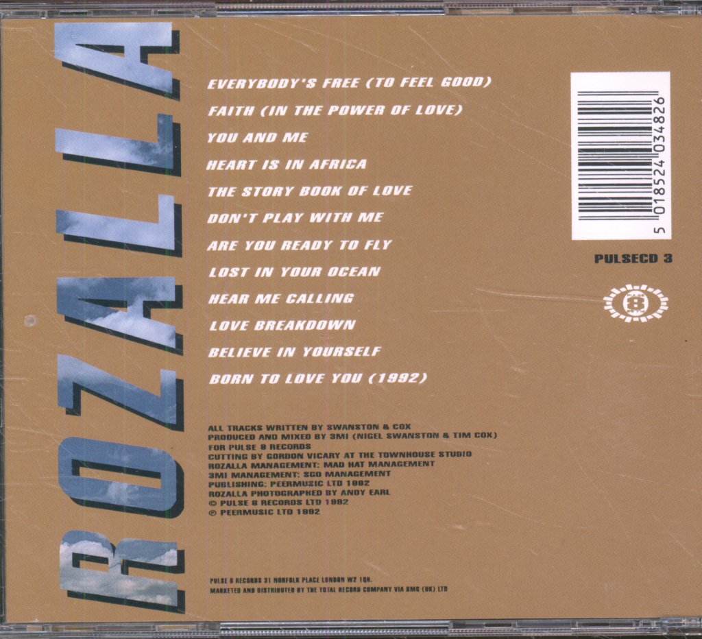 Rozalla - Everybody's Free - Cd